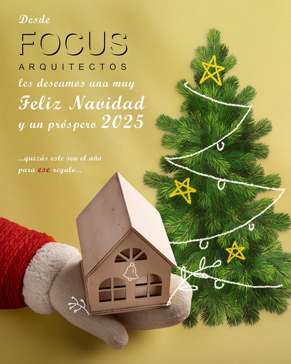 Desde Focus Arquitectos, un año más, les deseamos Felices Fiestas y un genial 2025 en el que se cumplan esos grandes sueños que tienes en mente... 

#Focus #Arquitectos #FelizNavidad #Feliz2025