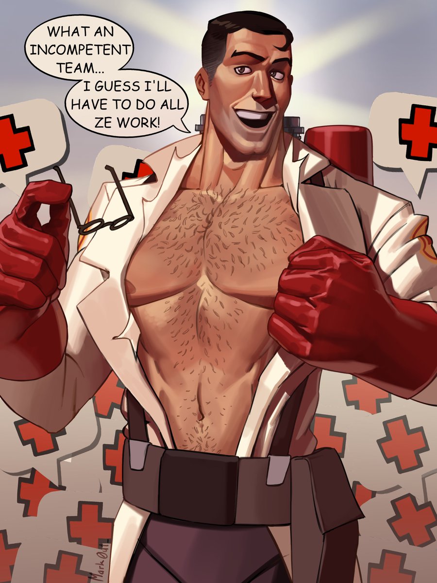 Mark0ut_'s tweet image. Comic 7 finally dropped a few days before Christmas. #TF2 #fanart #TeamFortress2 #tf2medic
