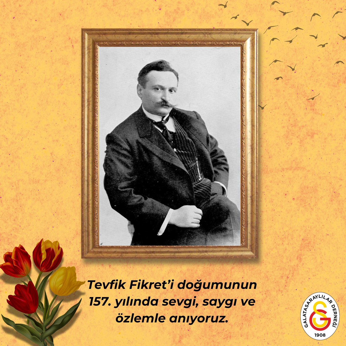 Lisemizi birincilikle bitiren, sonra Mekteb-i Sultani’de öğretmenlik yapan ve son olarak çok kıymetli müdürlük makamında bulunan, fikirleriyle Türk aydınlanmasına yön vermiş büyük şair, yazar ve düşünce adamı Tevfik Fikret’i doğumunun 157. yılında sevgi, saygı ve özlemle anıyoruz