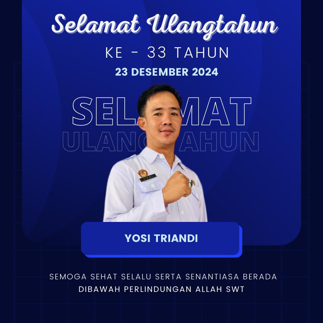 Late post

Selamat bertambah usia Bapak Yosi Triandi
Staf Pengelola Basan Baran Rupbasan Kelas II Pangkalpinang

#kemenimipas
#rupbasanbabel
#rupbasanpangkalpinang