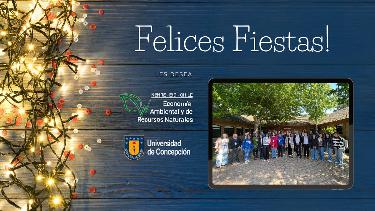 🎉Desde NENRE EfD-Chile les deseamos una Feliz Navidad🎄y un excelente Año Nuevo🎊2️⃣0️⃣2️⃣5️⃣🎊