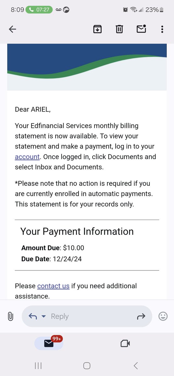 Intellectdel29's tweet photo. #edfinancial how was $853 removed?! On #Christmaseve . This cannot real life. #help. @edfinancial https://t.co/775YqNxiJj