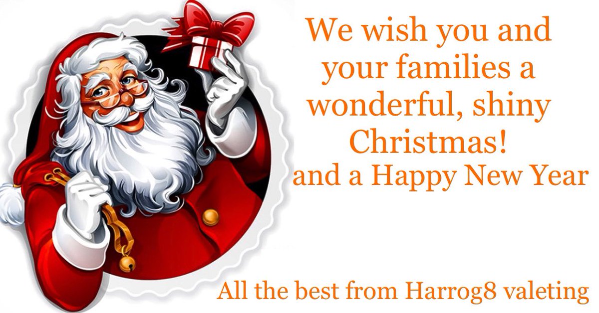 Seasons greetings from the Harrog8 Valeting Thank You for your support in 2024,and we look forward to a busy 2025 🎅🏼🎄🎁🎉🍾🍻👋🏼