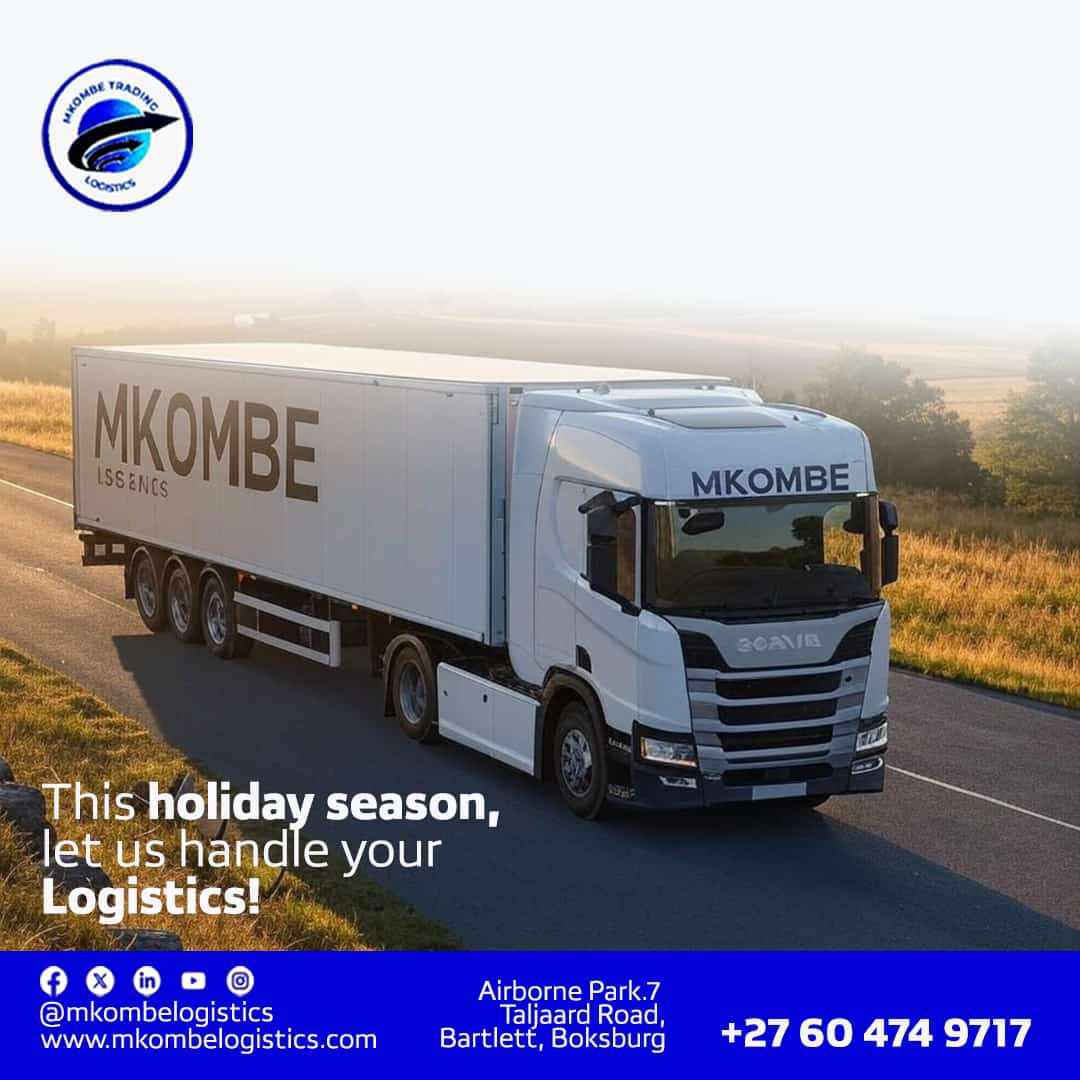 afrika2me's tweet photo. MKOMBE LOGISTICS COMPANY Base in Johannesburg , South Africa always we are hire to serve you. COMPANY Base in Johannesburg , South Africa friend of your Cargo We are transporting all cargo and heavy duty cargo within Southern and east African countries  Call   +2760474 9717 https://t.co/BSxfKYyfS6
