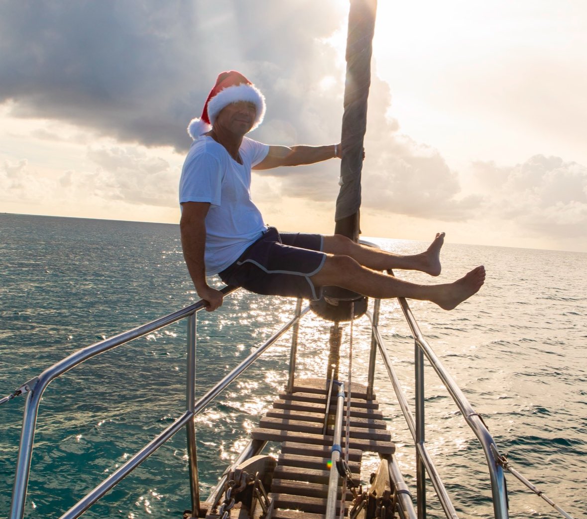 Everybody raise a glass with me right now. To all of those up in the snow and all of us down south. Tis the season for believing in faith and family….Wish you were here with me, by the sea, a little numb from drinking rum….Merry Christmas everybody. KC