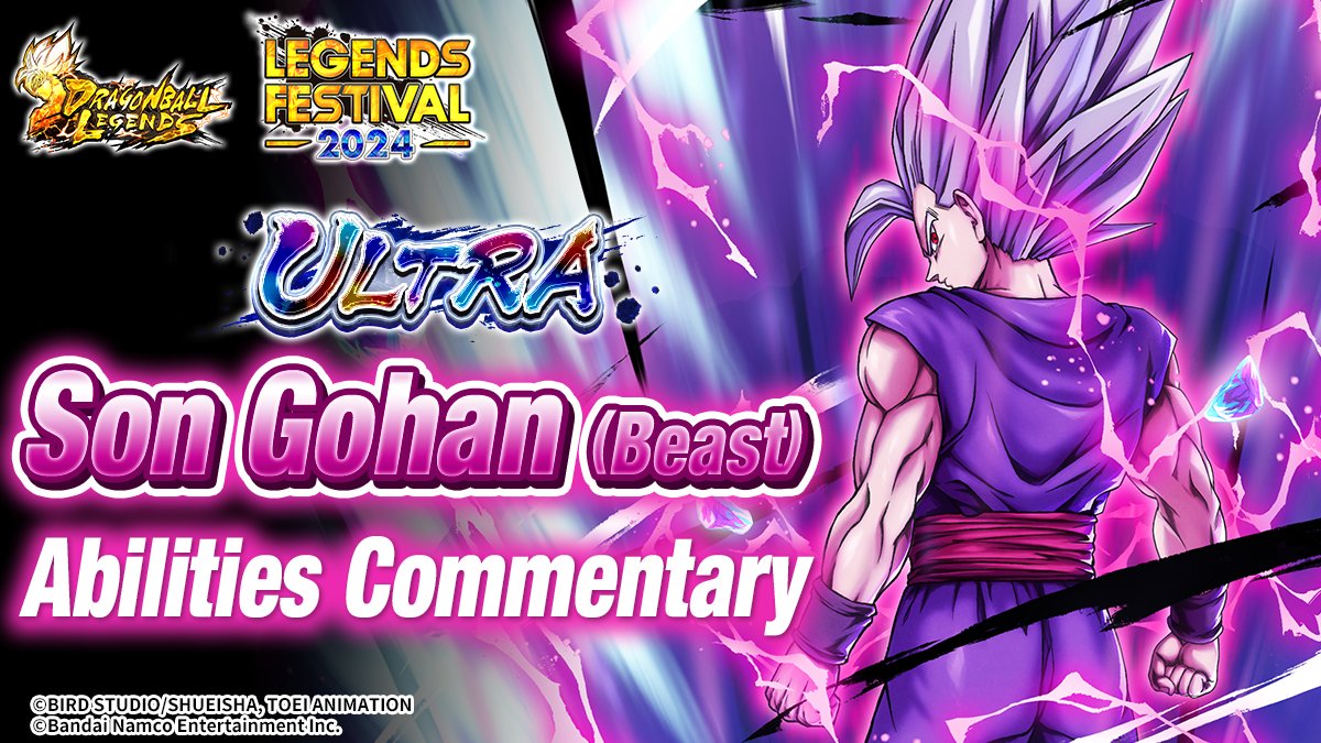 DB_Legends's tweet photo. ULTRA "Son Gohan (Beast)" Abilities

Check them out here: https://t.co/1cMcjQ1HpO

#DBLegends
#LegendsFestival
#DragonBall https://t.co/ISNq0S8knZ