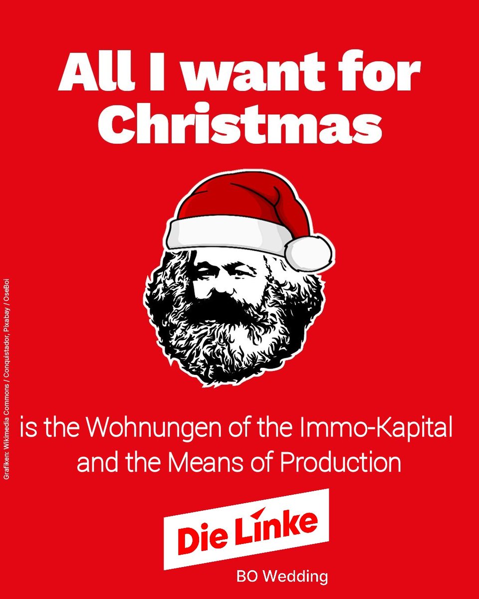 dielinkewedding's tweet image. Frohe Weihnachten wünscht euch eure Lieblingsbasisorganisation Wedding! 🥰