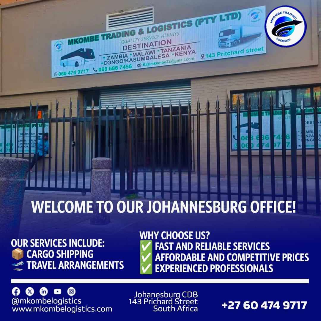 afrika2me's tweet photo. MKOMBE LOGISTICS COMPANY Base in Johannesburg , South Africa always we are hire to serve you. COMPANY Base in Johannesburg , South Africa friend of your Cargo We are transporting all cargo and heavy duty cargo within Southern and east African countries  Call   +2760474 9717 https://t.co/kYdZVBCCNk