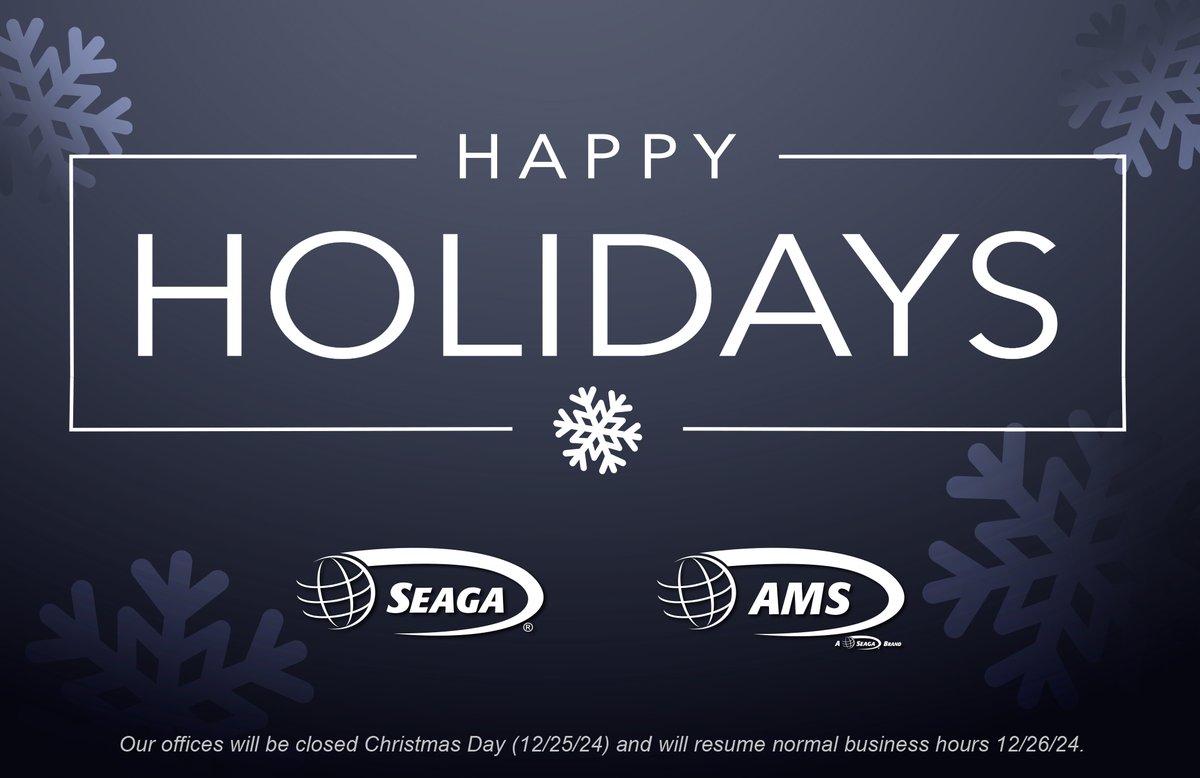 IInventoryCtrl's tweet photo. Wishing you a cheerful holiday season and a prosperous New Year filled with success and happiness.

Happy Holidays!

#seaga #ams #iic https://t.co/p7wmh0zZsd