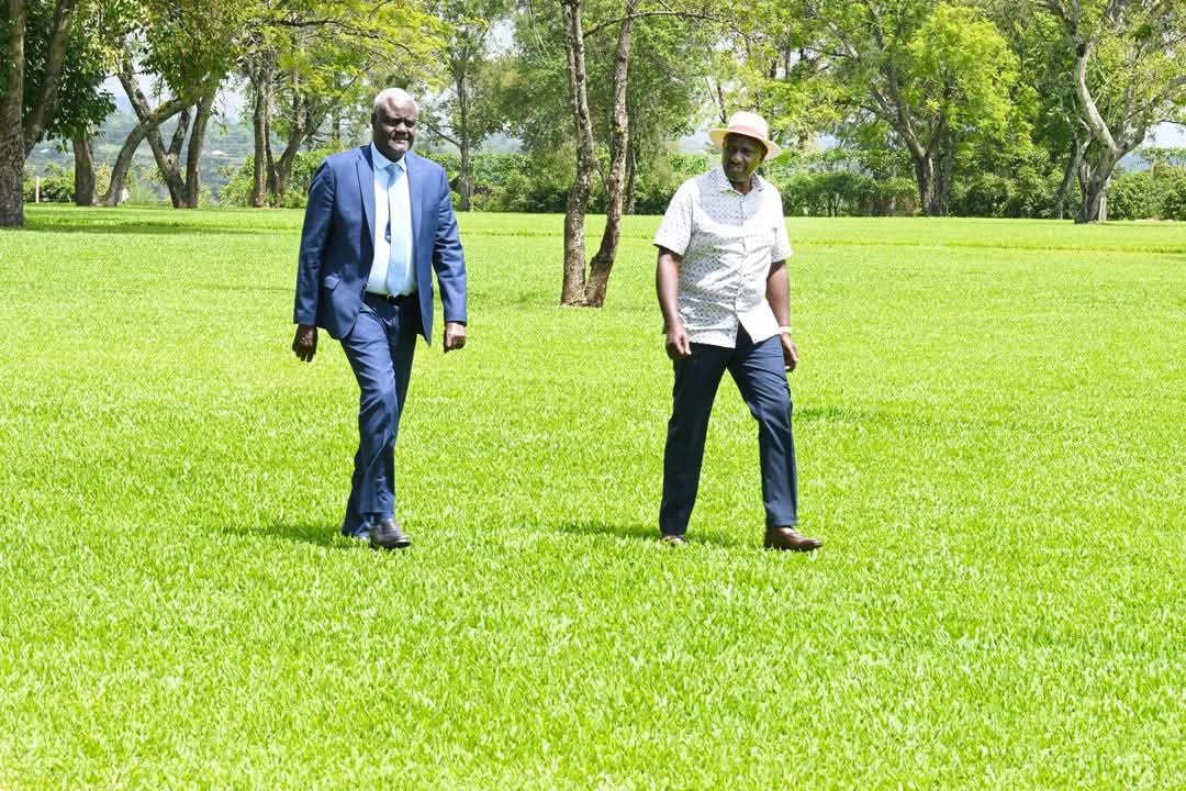 Raila Odinga will inherit the AUC Chairmanship from this man walking next to President William Ruto. Raila is winning this thing 🤩
Oguda|| Nairobi Hospital|| State House|| Mwaneri|| Lavington roundabout|| SHIF|| Nakumatt|| President Ruto||