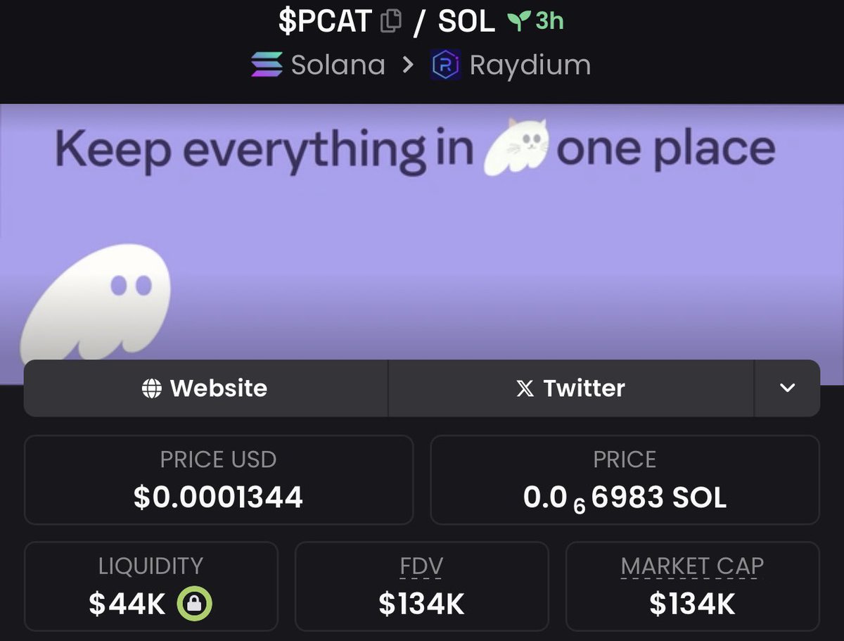 BC_MAVERIC's tweet image. I APED $PCAT VIA MY PRIVATE TG AT $134K MCAP 💰

#PCAT #BTC