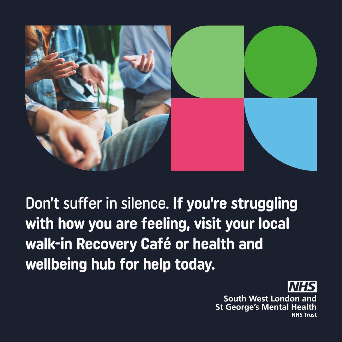 SWLSTG's tweet photo. We know the holidays can be a difficult time, that's why we're here for you🎄

Your local Recovery Café can offer a free space to connect with people who will be able to help and understand you 💙

Our crisis line is also open 24/7: 0800 028 8000 📞

https://t.co/BOcpKz0657 https://t.co/UUnMFdLuHl