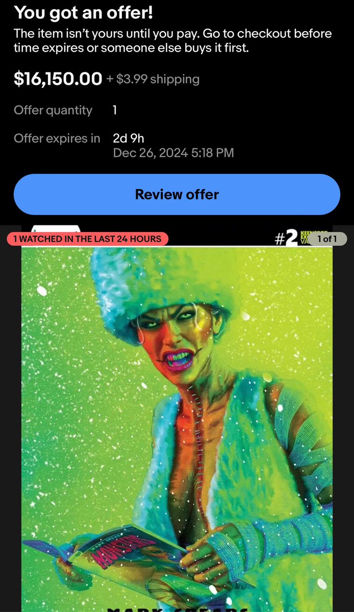 grass_low's tweet image. GREAT, I FINALLY GOT AN OFFER … 🤣resellers these days #cantstoplaughing #comical #Christmas #MerryChristmas