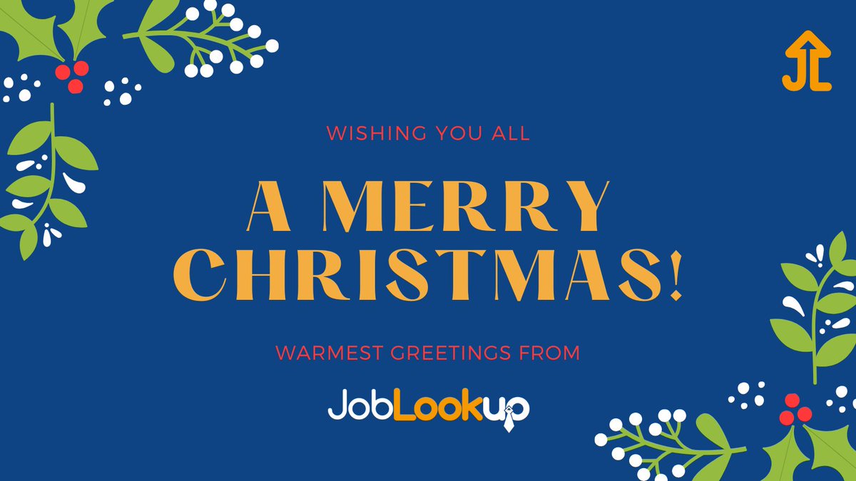 JobLookupGlobal's tweet image. Merry Christmas everyone!
Have a wonderful holiday. You deserve all the cheer this festive season brings. 🎄🎅🦌💫