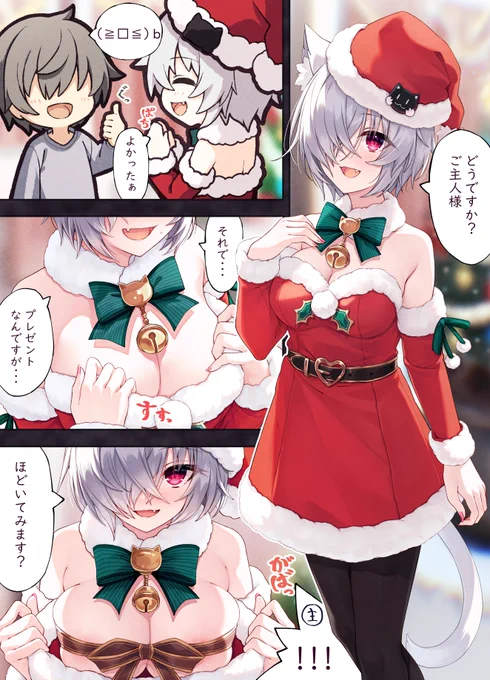 サンタさんくおんちゃんからの誘惑🐈 