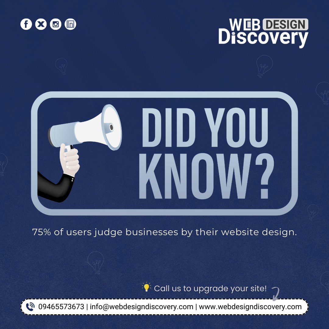 webdesigndiscov's tweet image. Fun Facts About the Internet 🌐

1️⃣ First website launched in 1991
2️⃣ Over 1.9 billion websites today
3️⃣ 75% judge a business by its website design
4️⃣ 1-second delay = lost conversions

💡 Is your website up to date? Contact us today!

#WebDesignFacts #DigitalTrivia #StayUpdated