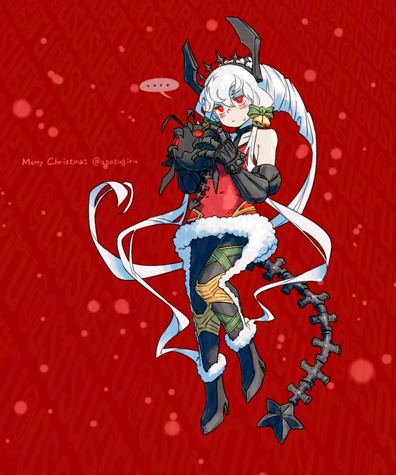 忙しくて描いてる時間無いかもだから昨年のクリスマス高速軽空母水鬼ちゃんを再掲しておく。 