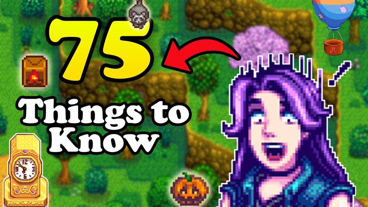 Check out these 75 Things and Tips You NEED to know about in #StardewValley 1.6 update.
youtu.be/faUcLKgq61I