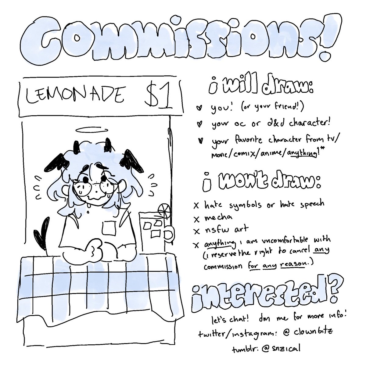 clownbitz's tweet photo. hey yall christmas shopping has me broke as shit so i’m opening my c0mms for a bit :) please reach out if you’re interested! thanx 🫶 https://t.co/lVgAvvkGYi