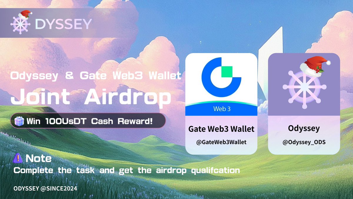 🎉  <a href="/GateWeb3Wallet/">S.J. Sujon Carter</a> and Odyssey have come together to give you a treat!

Randomly select ODS empty investment qualifications and USDT airdrop rewards🚀

🌟 Steps to participate:
1️⃣ Follow <a href="/GateWeb3Wallet/">S.J. Sujon Carter</a> 
2️⃣ Follow <a href="/Odyssey_ODS/">Odyssey</a> 
3️⃣ Like and retweet this tweet!
4️⃣ Join  ODYSSEY