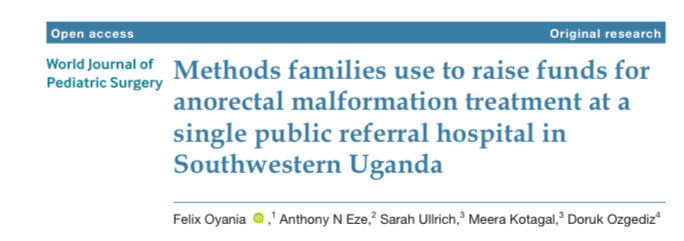 Felix Oyania (@felixoyania) on Twitter photo Families sell household assets to afford ARMs treatment. Financial protection by the government through a national child health insurance policy would shield families from substantial health-related expenditures and decrease this burden
<a href="/ASOU_Official/">Association of Surgeons of Uganda (ASOU)</a> <a href="/MinofHealthUG/">Ministry of Health- Uganda</a> <a href="/UCSF_CHESA/">Center for Health Equity in Surgery & Anesthesia</a> Families sell household assets to afford ARMs treatment. Financial protection by the government through a national child health insurance policy would shield families from substantial health-related expenditures and decrease this burden
<a href="/ASOU_Official/">Association of Surgeons of Uganda (ASOU)</a> <a href="/MinofHealthUG/">Ministry of Health- Uganda</a> <a href="/UCSF_CHESA/">Center for Health Equity in Surgery & Anesthesia</a>