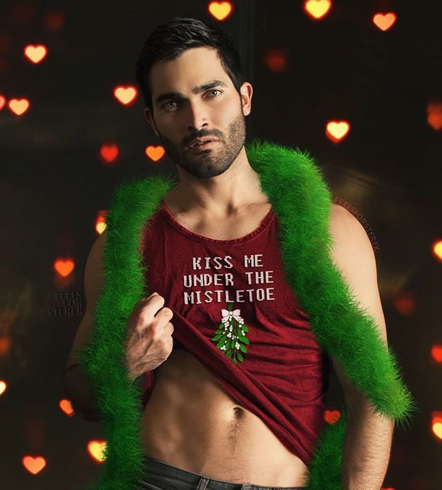 Joining the festive spirit.