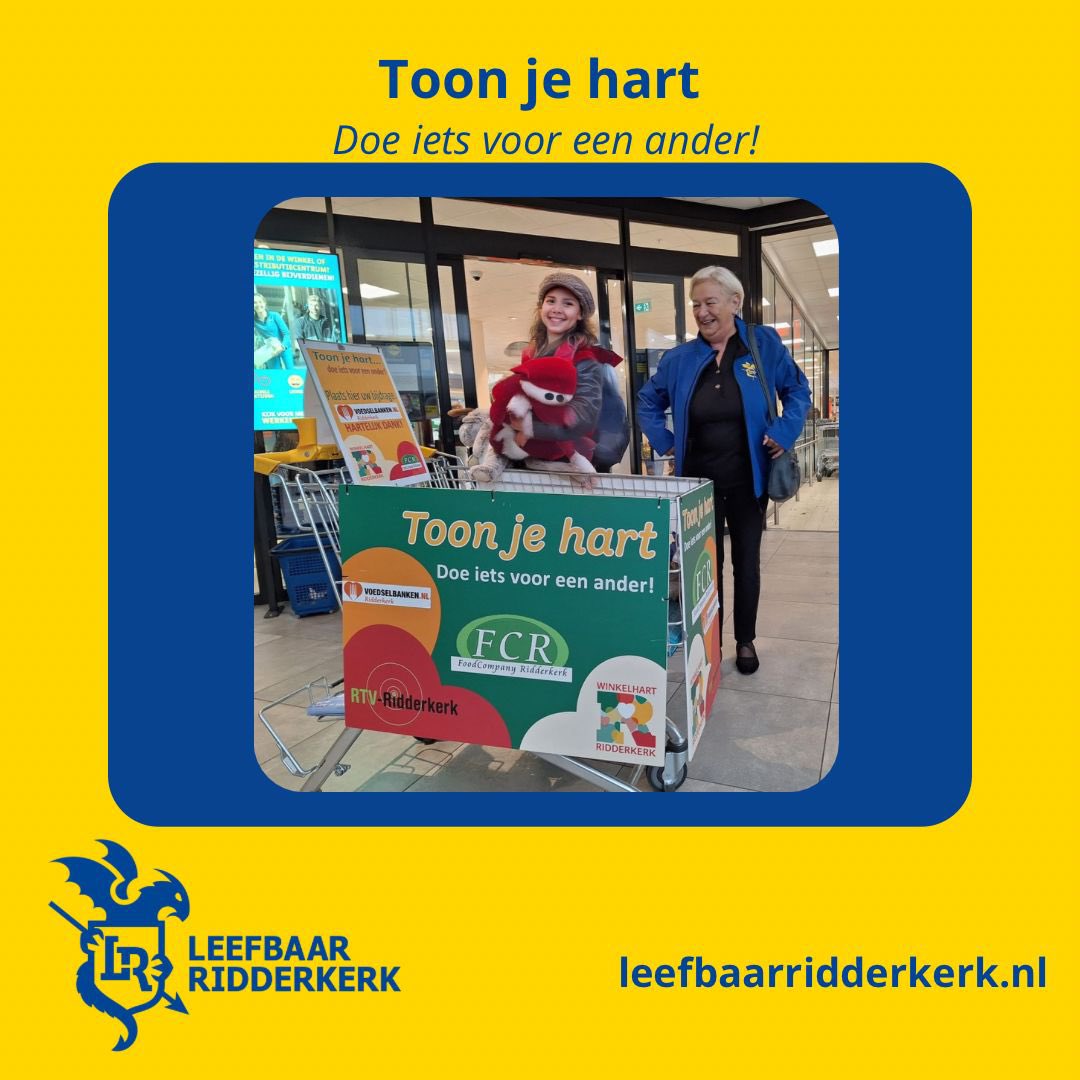 Leefbaarrkerk's tweet photo. Toon je hart! 

Vandaag heeft @TrudyvanNieuwe3 meegeholpen namens Leefbaar Ridderkerk om de actie te promoten 
🙏🏻 https://t.co/fZ6r1e327z