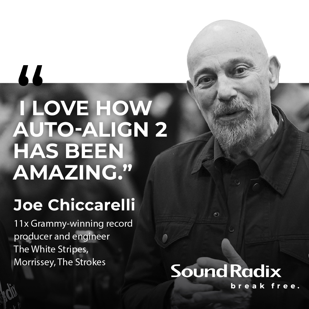 Sound Radix (@soundradix) on Twitter photo Joe Chiccarelli on Auto-Align 2
Grammy-winning producer and engineer Joe Chiccarelli <a href="/artfitpro/">Joe Chiccarelli</a>, known for his work with The White Stripes, Elton John, and The Killers, shares how Auto-Align 2 helps him craft impeccable low-end in his mixes:
“On heavier rock songs, I may also Joe Chiccarelli on Auto-Align 2
Grammy-winning producer and engineer Joe Chiccarelli <a href="/artfitpro/">Joe Chiccarelli</a>, known for his work with The White Stripes, Elton John, and The Killers, shares how Auto-Align 2 helps him craft impeccable low-end in his mixes:
“On heavier rock songs, I may also