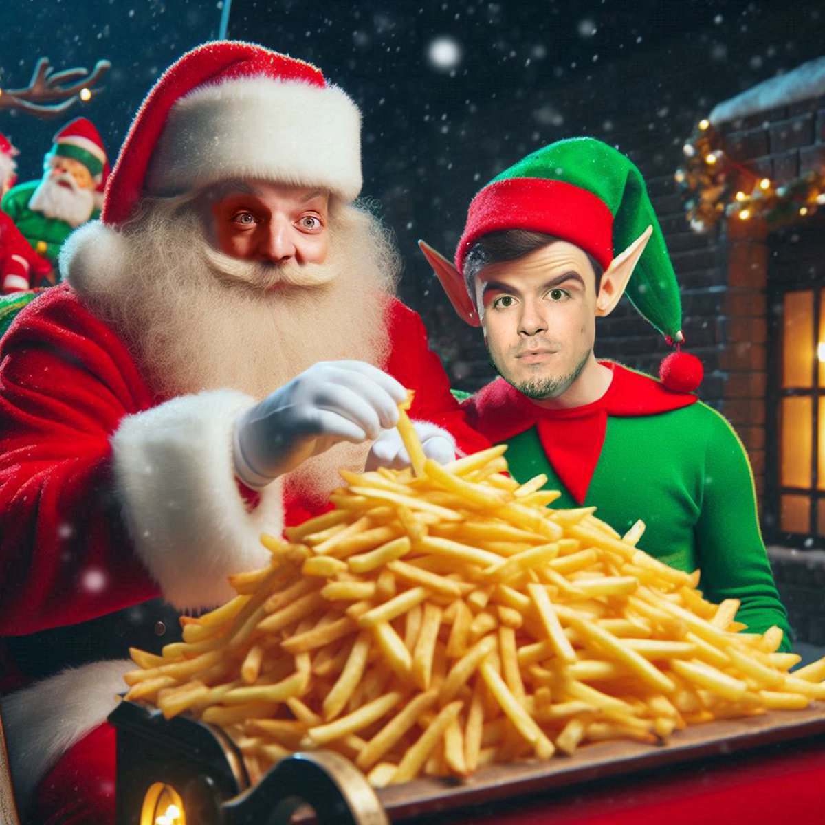 DiSCO FRiES🍟 (@thediscofries) on Twitter photo Tune in on Christmas Day at 10am, 12p, 3pm, 5pm & 8pm ET to <a href="/SiriusXMElectro/">sxmElectro</a> to hear us give Santa some sleigh tunes 🍟🎅🏼 Tune in on Christmas Day at 10am, 12p, 3pm, 5pm & 8pm ET to <a href="/SiriusXMElectro/">sxmElectro</a> to hear us give Santa some sleigh tunes 🍟🎅🏼