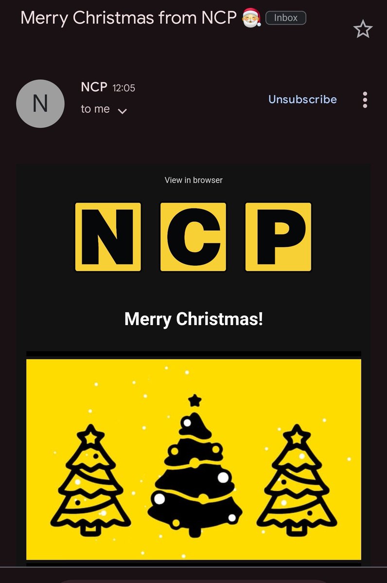 Can't be bothered making a post, so Happy Xmas from us and NCP car parks....