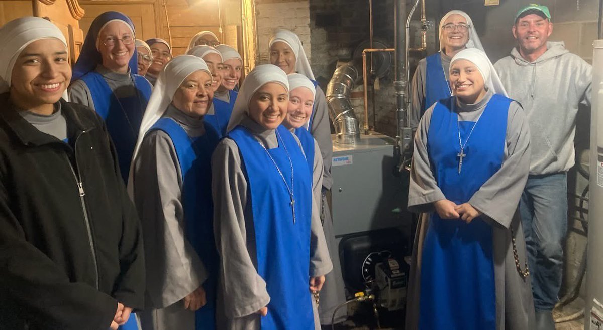 Thanks again to all who contributed to this fundraiser.  The sisters have their new boiler.