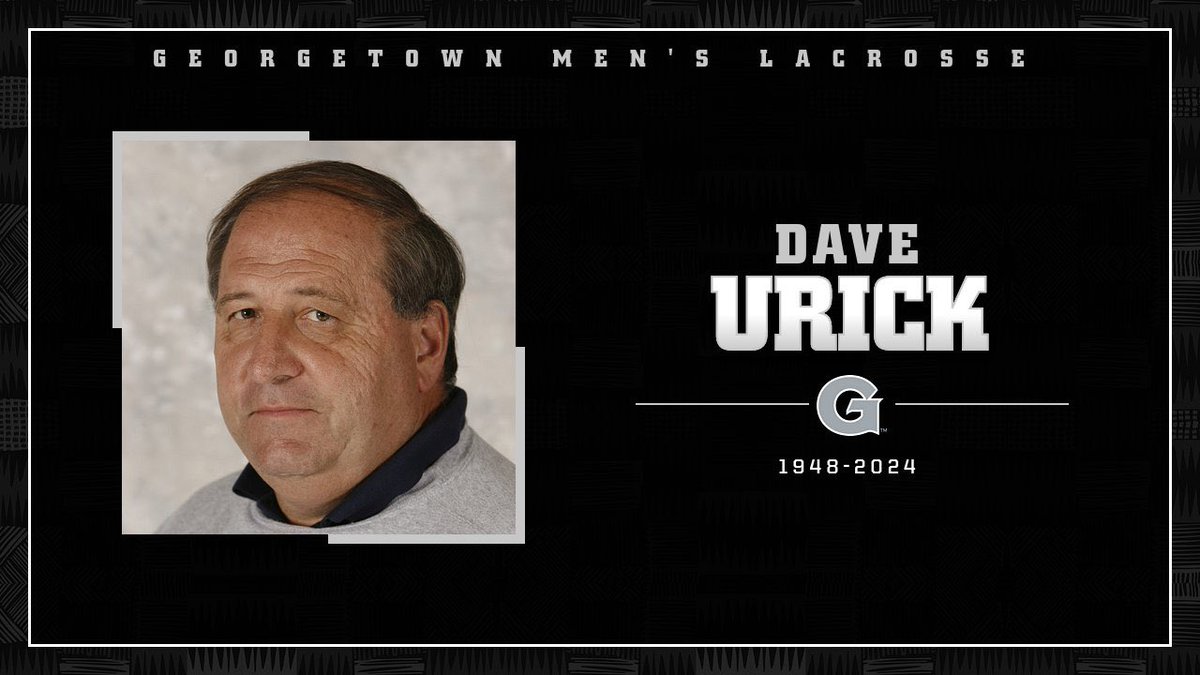 The Georgetown community mourns the passing of Hall of Fame coach Dave Urick. Coach U’s legacy will forever live on the Hilltop.

#HoyaSaxa