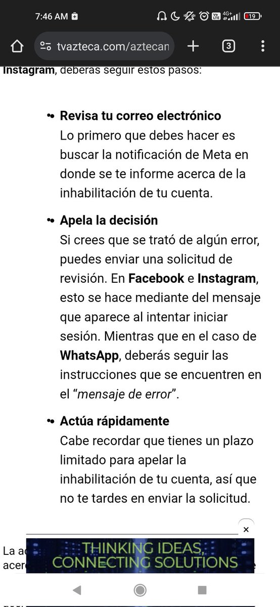 AragonMasters's tweet photo. Estos son los paso que vienen en el link que me mando meta ai, nada nuevo, nunca me envio notificacion por correo ni en el correo de recuperacion, tampoco deja apelar aun
#MetaResponde https://t.co/V3PoJUwbSq