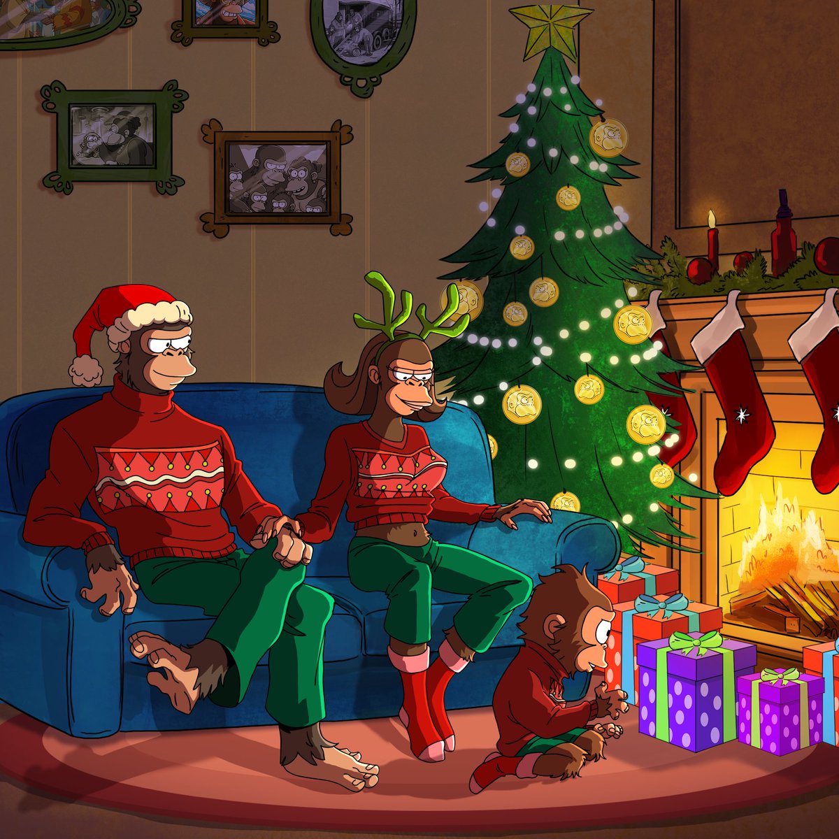 Happy holidays and Merry Christmas to all apes out there 🎄 🦍