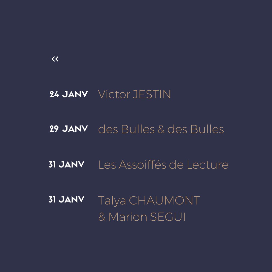 ✨ Une année 2025 qui commence très fort à la librairie ! ✨
Découvrez les événements de janvier 🎉