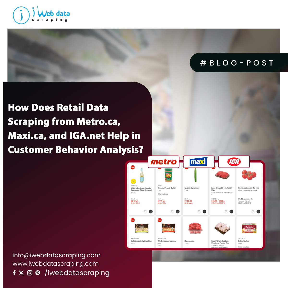 iwebdatascrape's tweet image. #Retaildatascraping from Metro.ca, Maxi.ca, and IGA.net provides valuable insights into #customerbehavior and preferences.
Read More>> iwebdatascraping.com/metro-ca-maxi-…
#EcommerceDataScrapingServices 
#IwebDataScraping #USA #UAE #UK #India