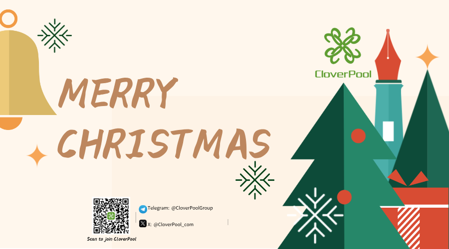 CloverPool_com's tweet photo. #CloverPool wishing all the #Bitcoin bulls a very #MerryChristmas !! 🎄 https://t.co/RimeHGY2Cg