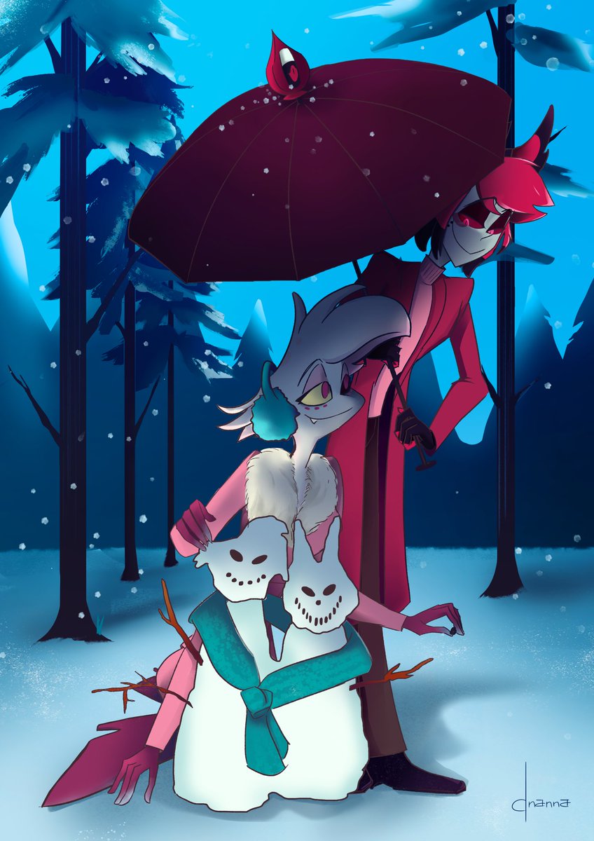 00_nnanna's tweet photo. I feel so honored to be part of this RadioDust Zine. It’s my first time contributing and this is my piece. 🫂💖 

#HazbinHotel #radiodust #RadioDustZine2025 #AngelDust #Alastor #HazbinHotelFanart https://t.co/rxAPQbtwM7