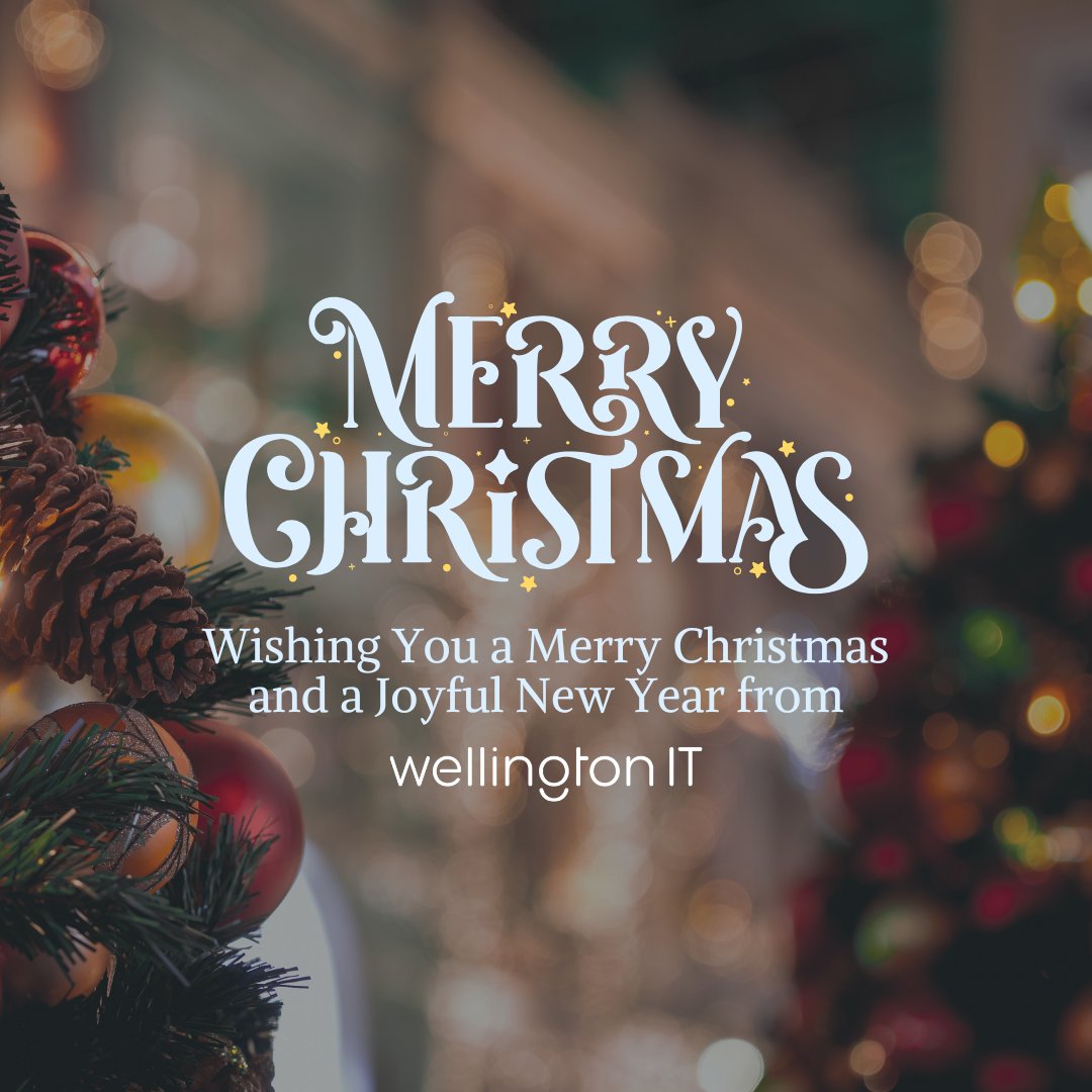 Wishing you a very Happy Christmas and a peaceful New Year from all of us at Wellington IT. 🎅🎄✨