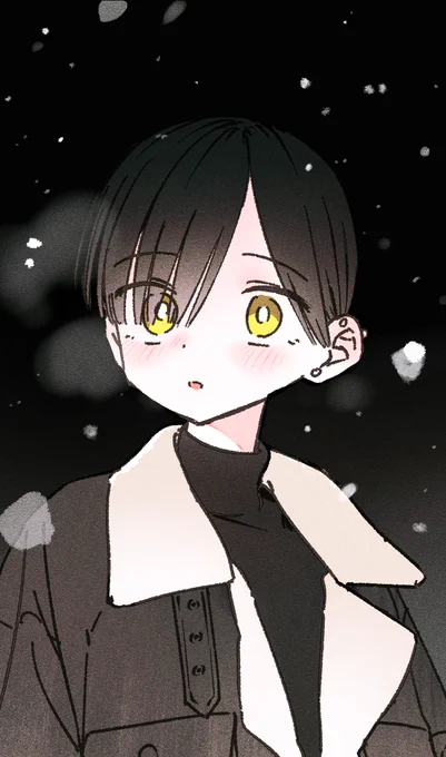 息が白いのかわいい 
