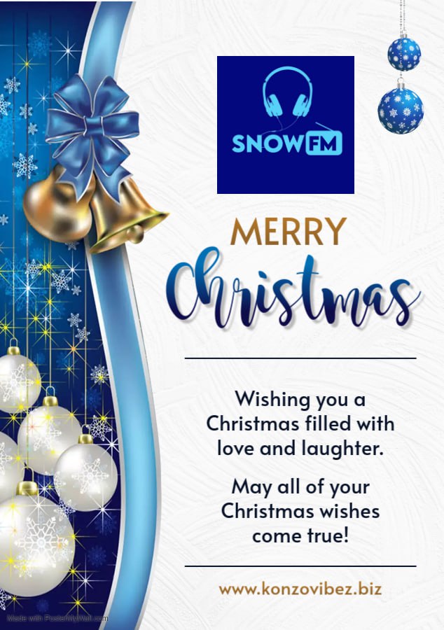 SnowFmKasese's tweet photo. Merry Christmas from Snow FM Kasese! It’s a season of love, sharing, and laughter — a time to reflect on our blessings and make wishes for the future. https://t.co/fUFItOkroX