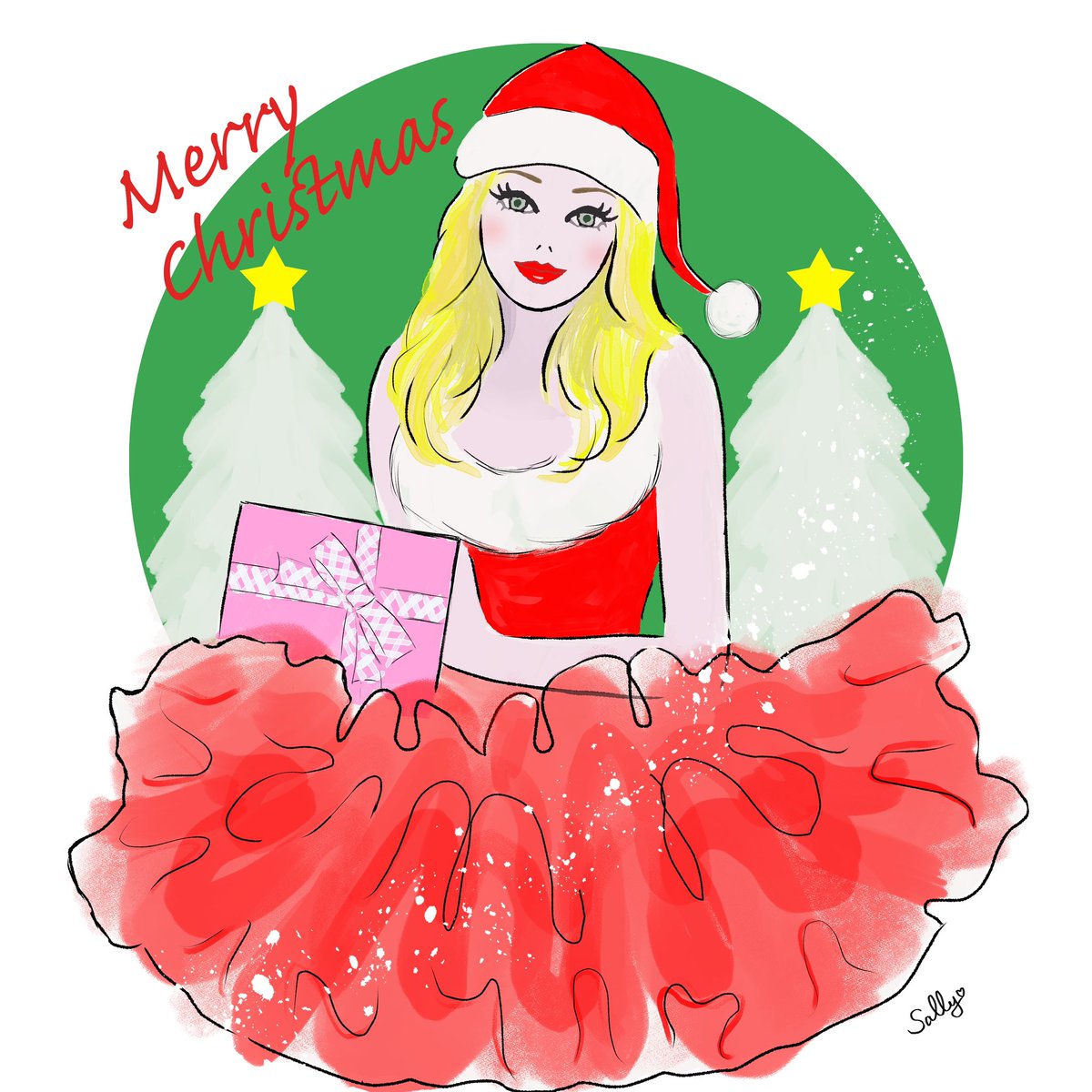 SLunapepe's tweet photo. 🎄Merry Christmas🌟メリークリスマス🎄 Have a wonderful Xmas 💝#SantaGirl #サンタガール #Christmasillust #クリスマスイラスト #ガールズイラスト #girlsillust #ガーリーイラスト #girlyillust https://t.co/Cqa12mdF4a