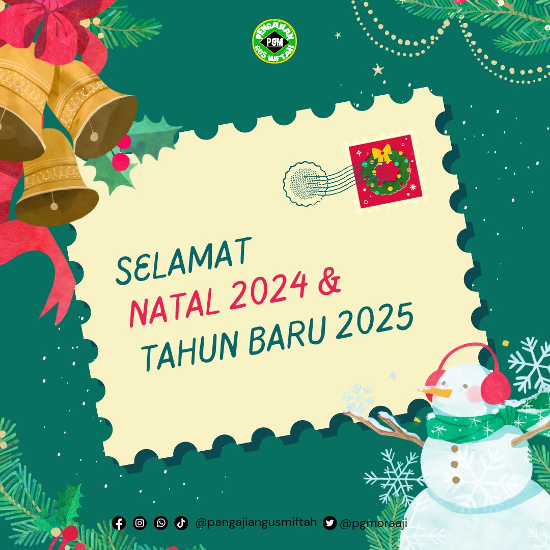 Selamat Natal 2024 kepada seluruh masyarakat Indonesia yang merayakan.

#gusmiftah #Natal2024 #MerryChristmas #HappyNewYear2025