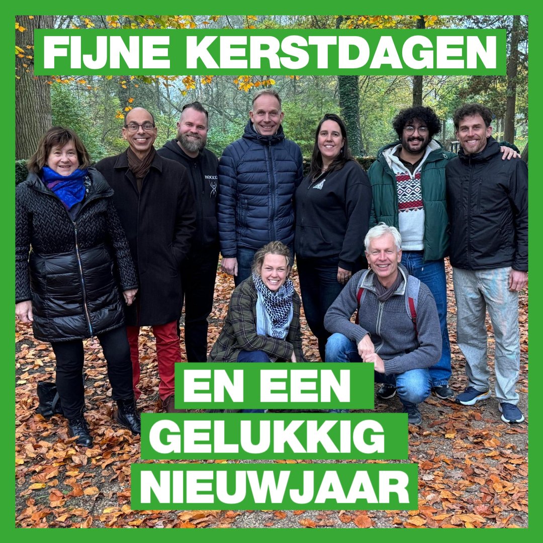 GroenLinks Provincie Utrecht wenst iedereen hele fijne kerstdagen en alvast een gelukkig nieuwjaar!