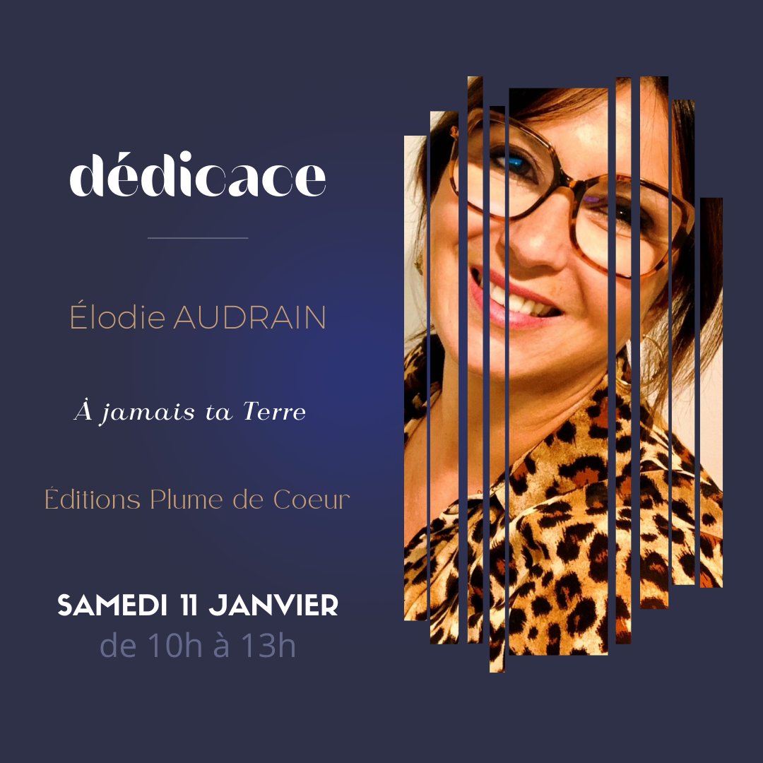 Rencontrez Elodie Audrain en dédicace le samedi 11 janvier de 10h à 13h.