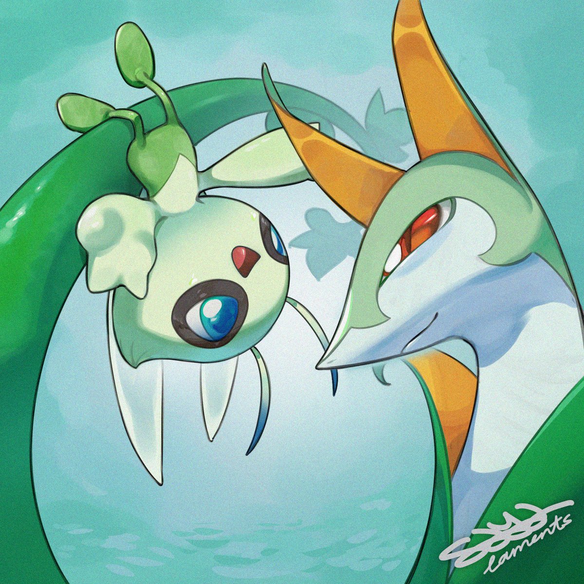 I need their full art cards pleasee..uee...
#celebi #serperior