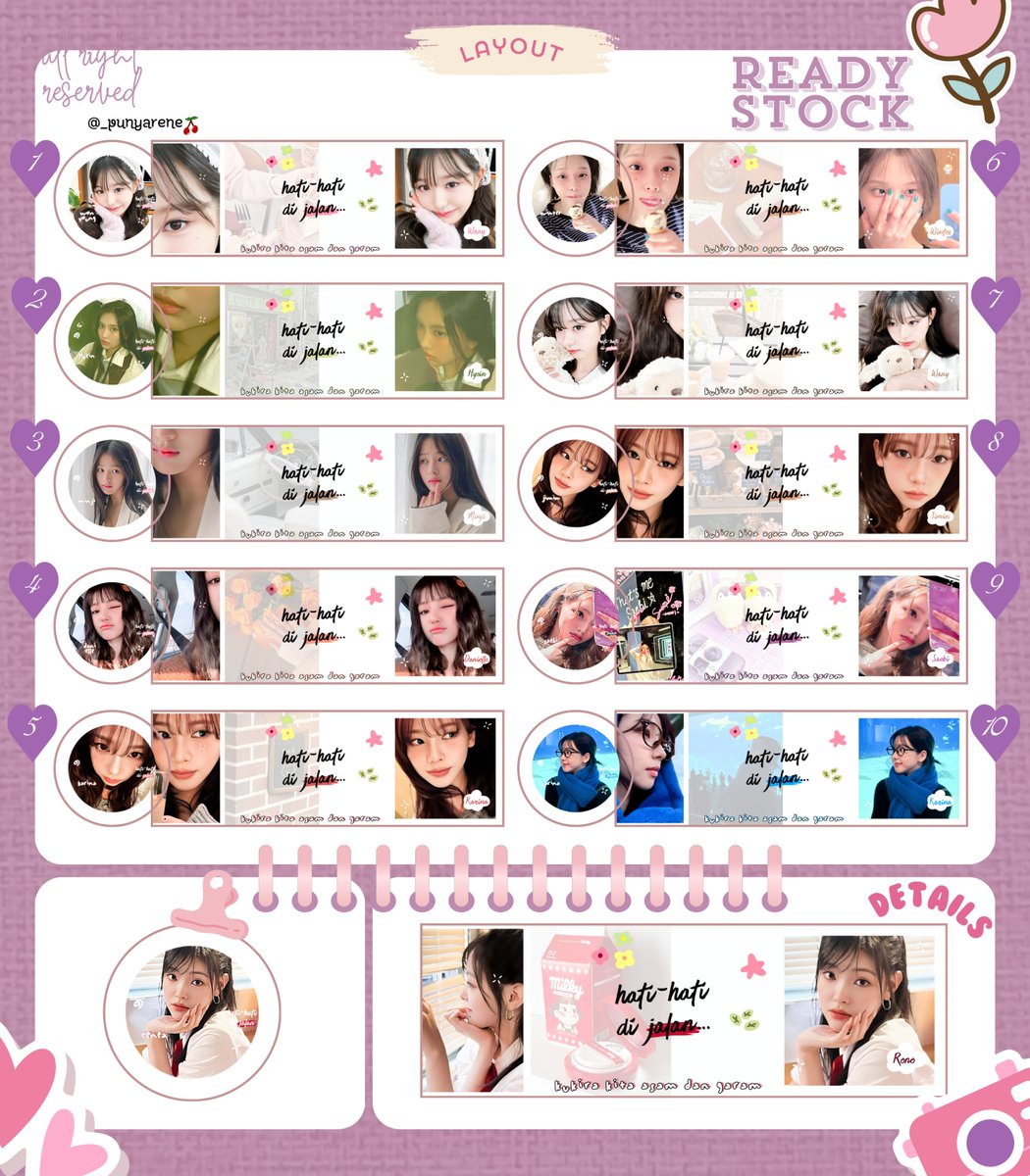help rt/repost, makasi 🫶🏻

haii! rene bawa layout ready stock GG dengan price 6k (get ava png only) dan bisa retext (+500p). yang minat bisa dm aja yaa. ✨📦

#zonauang