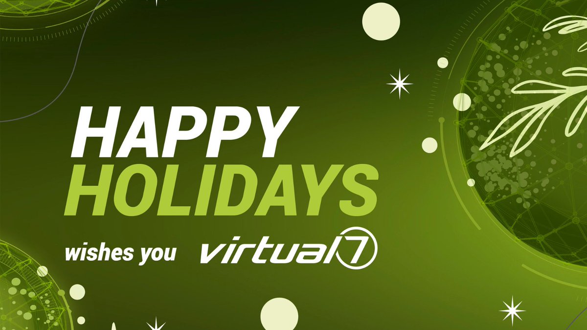 virtual7 wünscht allen ein wundervolles Weihnachtsfest. Merry Xmas! ✨🎄💚 

#FrohesFest #HappyHolidays