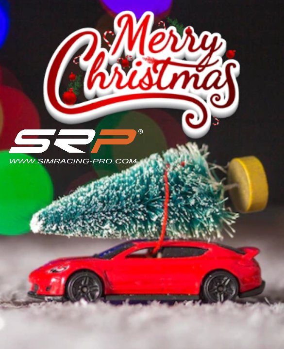 🎄🚗 ¡Feliz Navidad desde SRP! Que estas fiestas traigan alegría, risas y momentos inolvidables con los tuyos. 🎁🏎️ Nosotros seguimos acelerando para que vivas tu pasión al máximo. ¡Felices fiestas!

#MerryChristmas #SRP #SimRacingPro