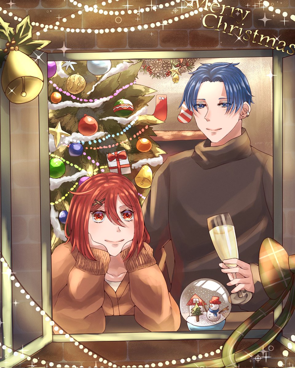 mine_yayoi's tweet photo. もうすぐ今年も終わるね（過去絵です）
#MerryChristmas https://t.co/bzv8wrBzHz